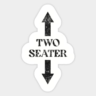 Two Seater Funny  Two-Seater Sticker